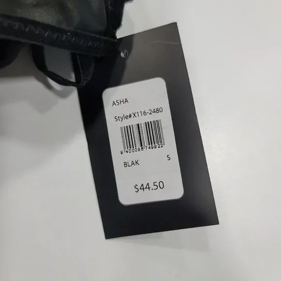 Fredericks of Hollywood Asha Velvet And Lace Lingerie Bra Set  Black - Picture 13 of 15